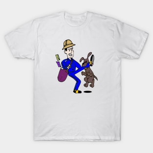 Postman bitten by Dog T-Shirt